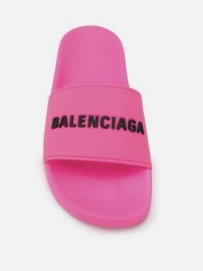 Balenciaga Hot Pink Pool Slide